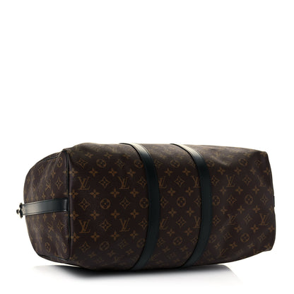 Louis Vuitton Monogram Macassar Keepall Bandouliere 45 4 of 11