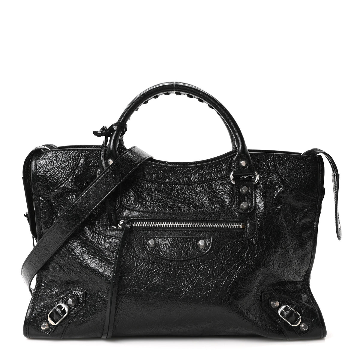 Agneau Arena Silver Hardware Medium Le City Black