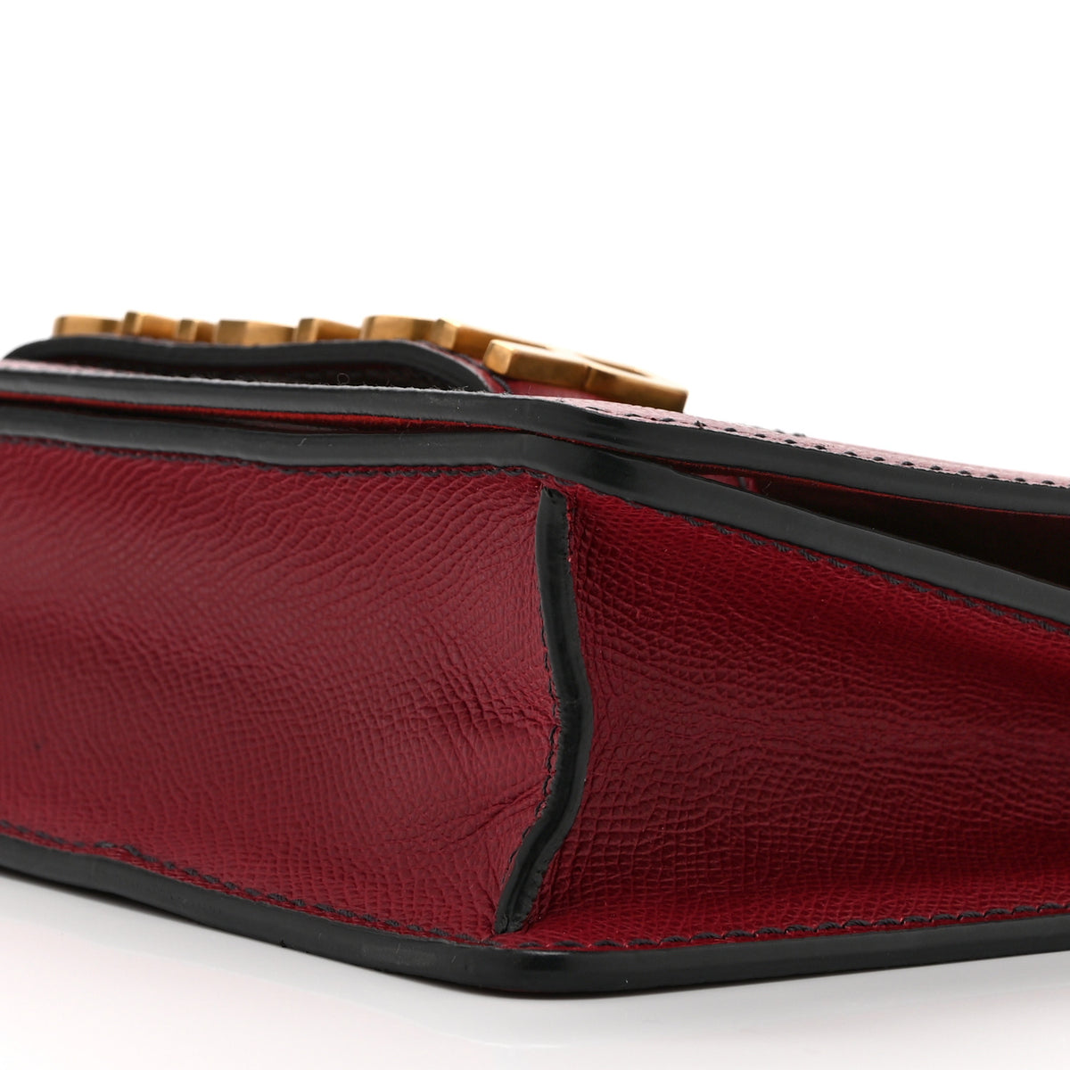 Grained Calfskin J'Adior Chain Flap Bag Red