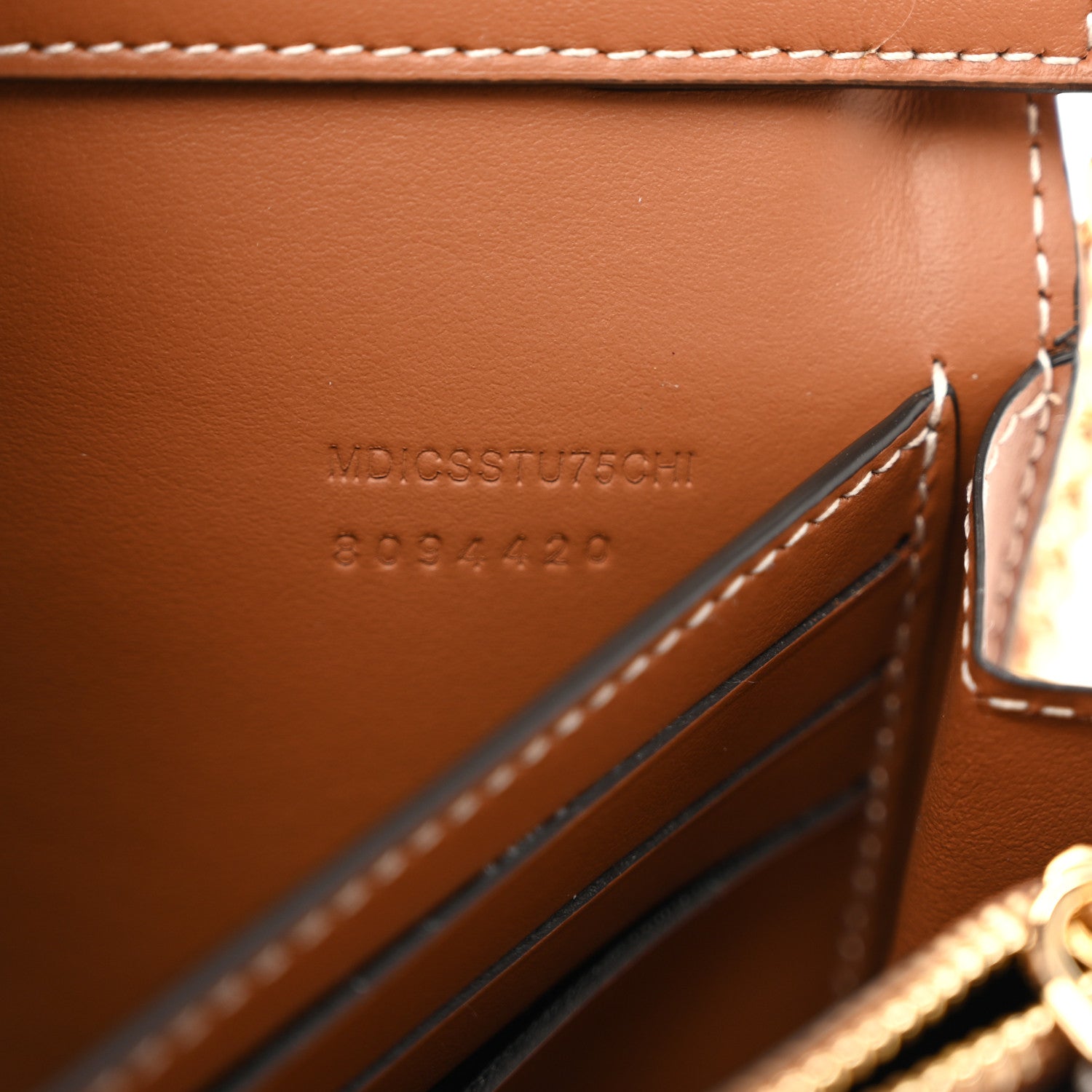 Burberry Vintage Check Hannah Chain Wallet Archive Beige Briar Brown 7 of 11