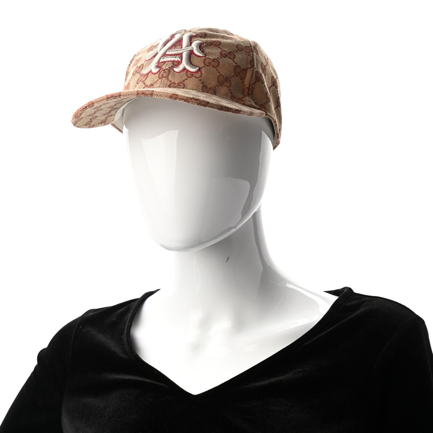 Gucci X MLB Monogram LA Dodgers Baseball Hat 57-61 Beige Ruggine 2 of 9