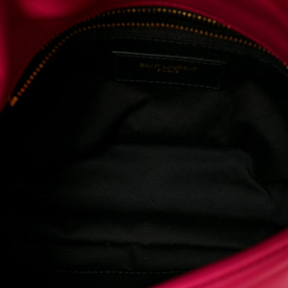 Saint Laurent Lambskin Quilted Toy Loulou Puffer Monogram Chain Satchel Bubblegum 5 of 8