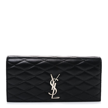 Saint Laurent Lambskin Quilted Kate Clutch Black 1 of 6