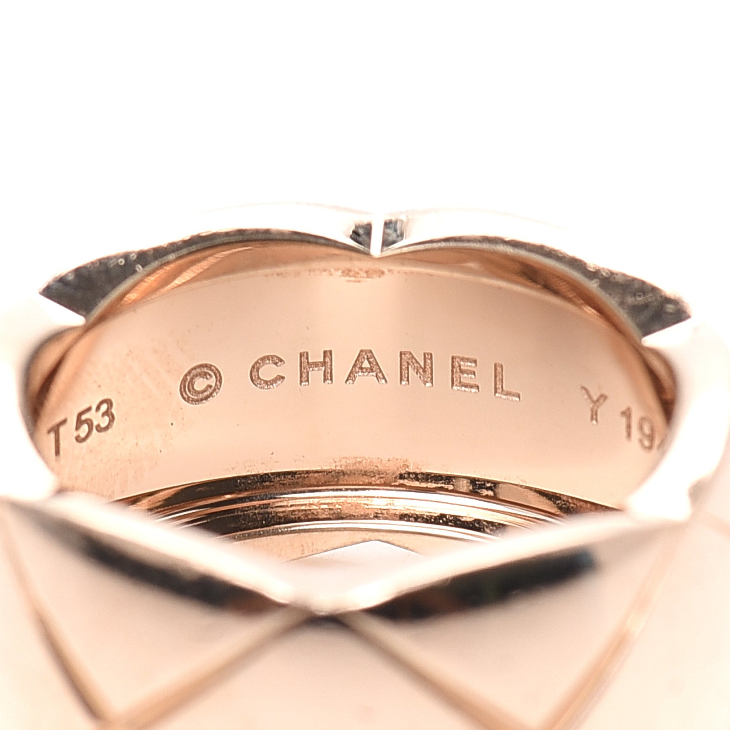 18K Beige Gold Large Coco Crush Ring 53 6.25