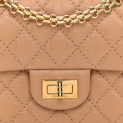 Chanel Aged Calfskin Quilted 2.55 Reissue Mini Flap Beige 8 of 11