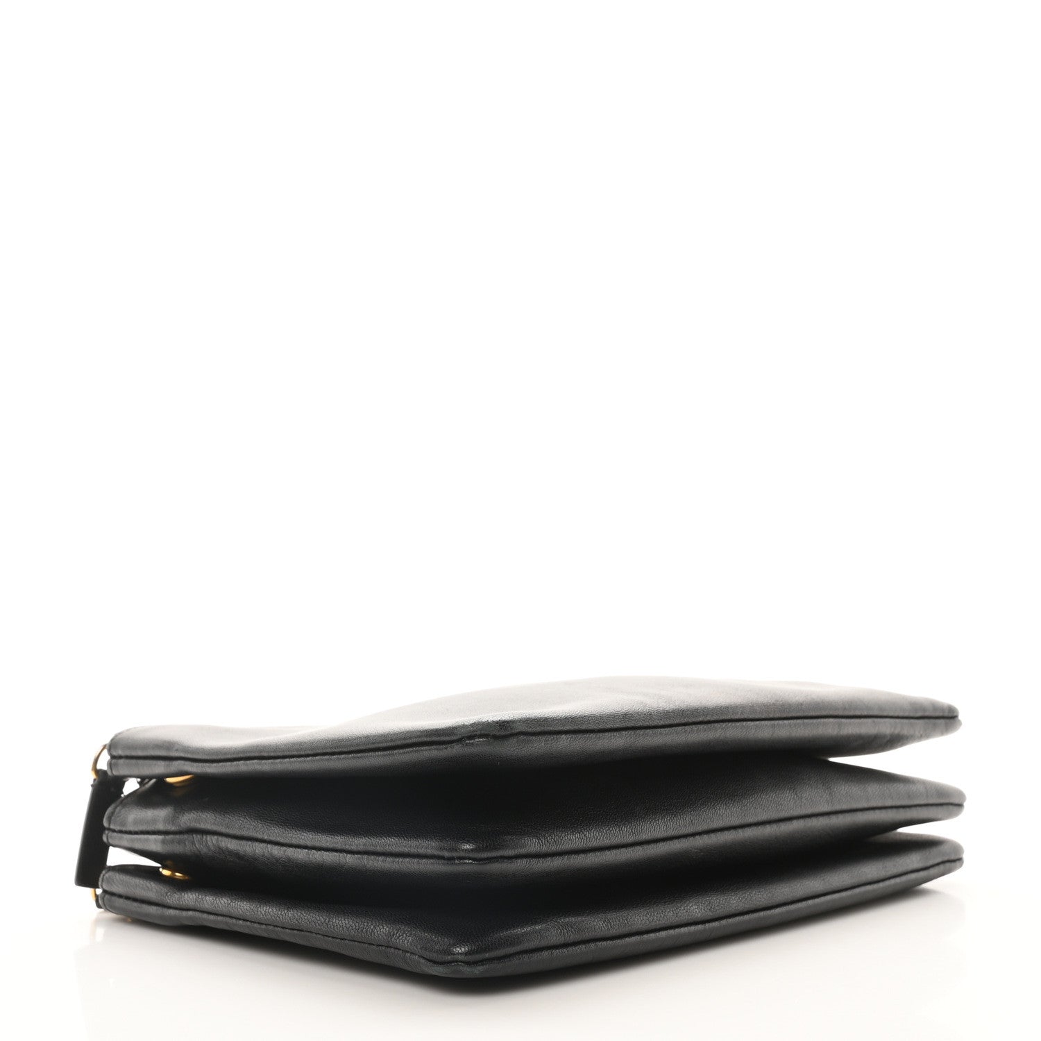 Celine Lambskin Small Trio Crossbody Bag Black 4 of 11