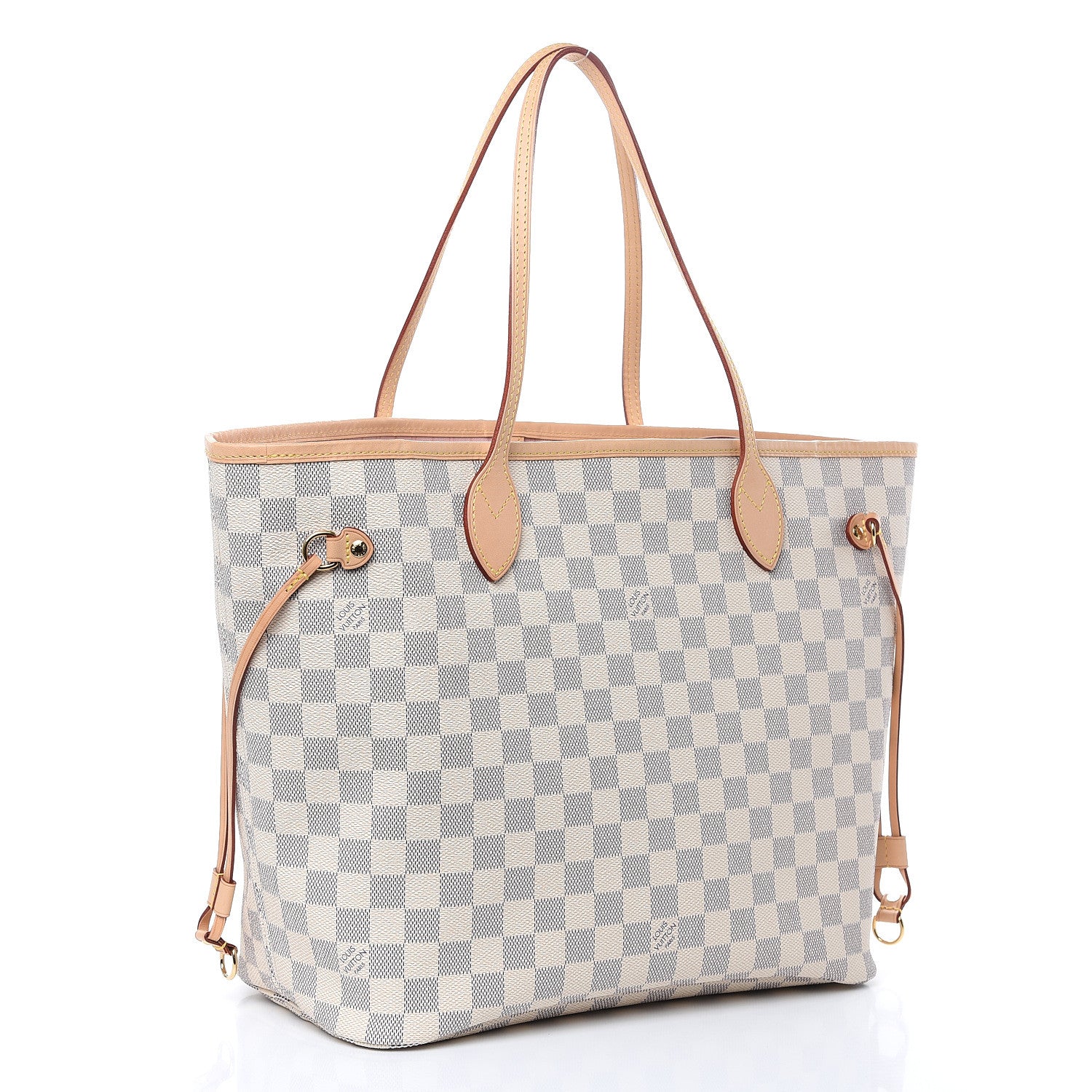 Louis Vuitton Damier Azur Neo Neverfull MM Rose Ballerine 3 of 11