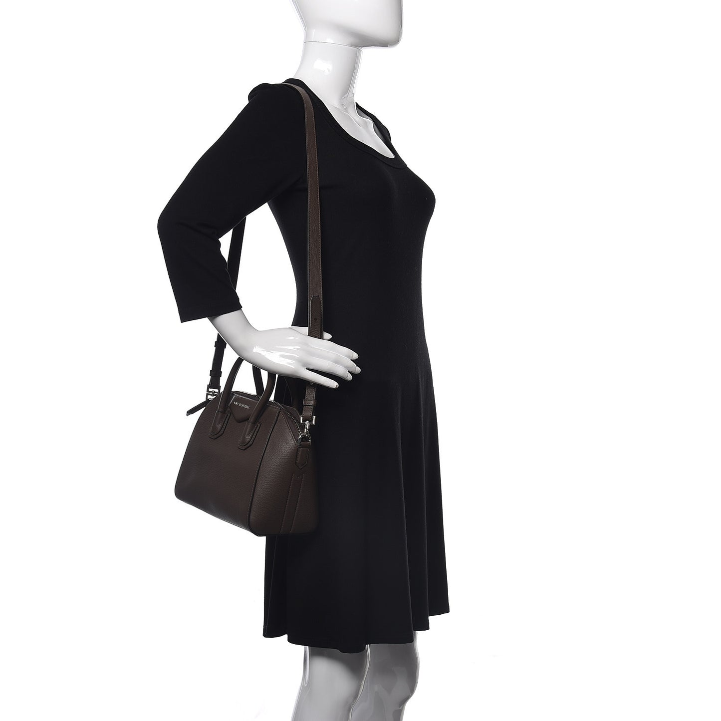Sugar Goatskin Mini Antigona Heather Grey