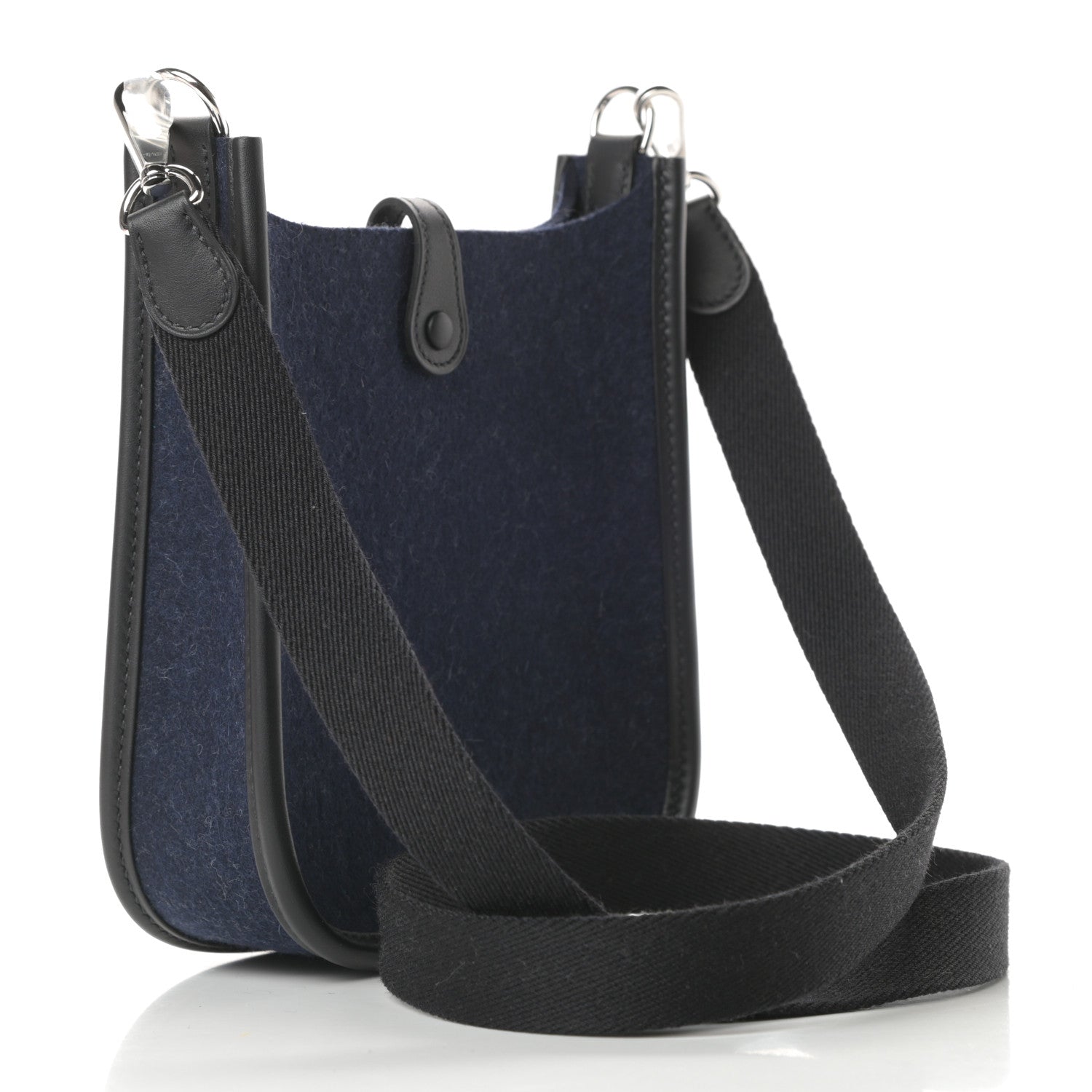 Hermes Swift Sangle Wooly Evelyne TPM Bleu Nuit Black 3 of 11