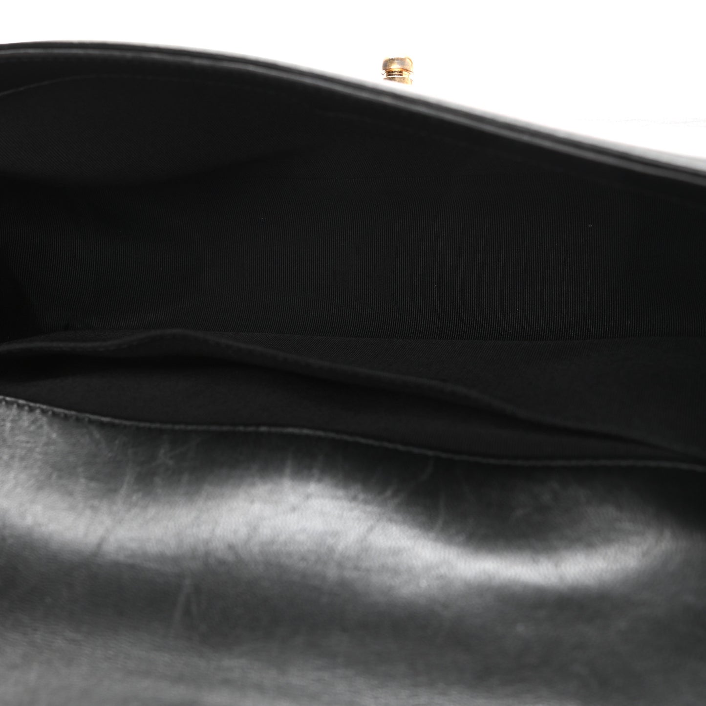 Lambskin Quilted Medium Boy Flap Black