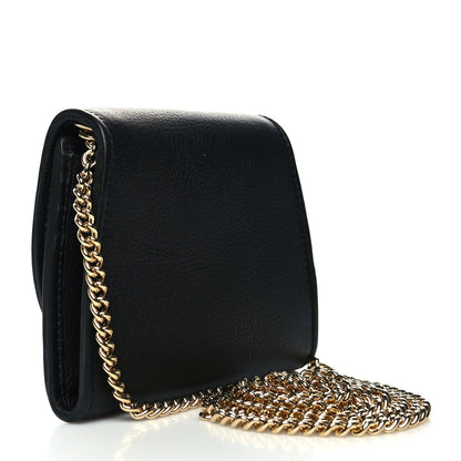 Gucci Roxy Calfskin Medium Blondie Chain Wallet Black 2 of 10