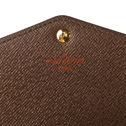 Louis Vuitton Damier Ebene Sarah Wallet NM 6 of 8