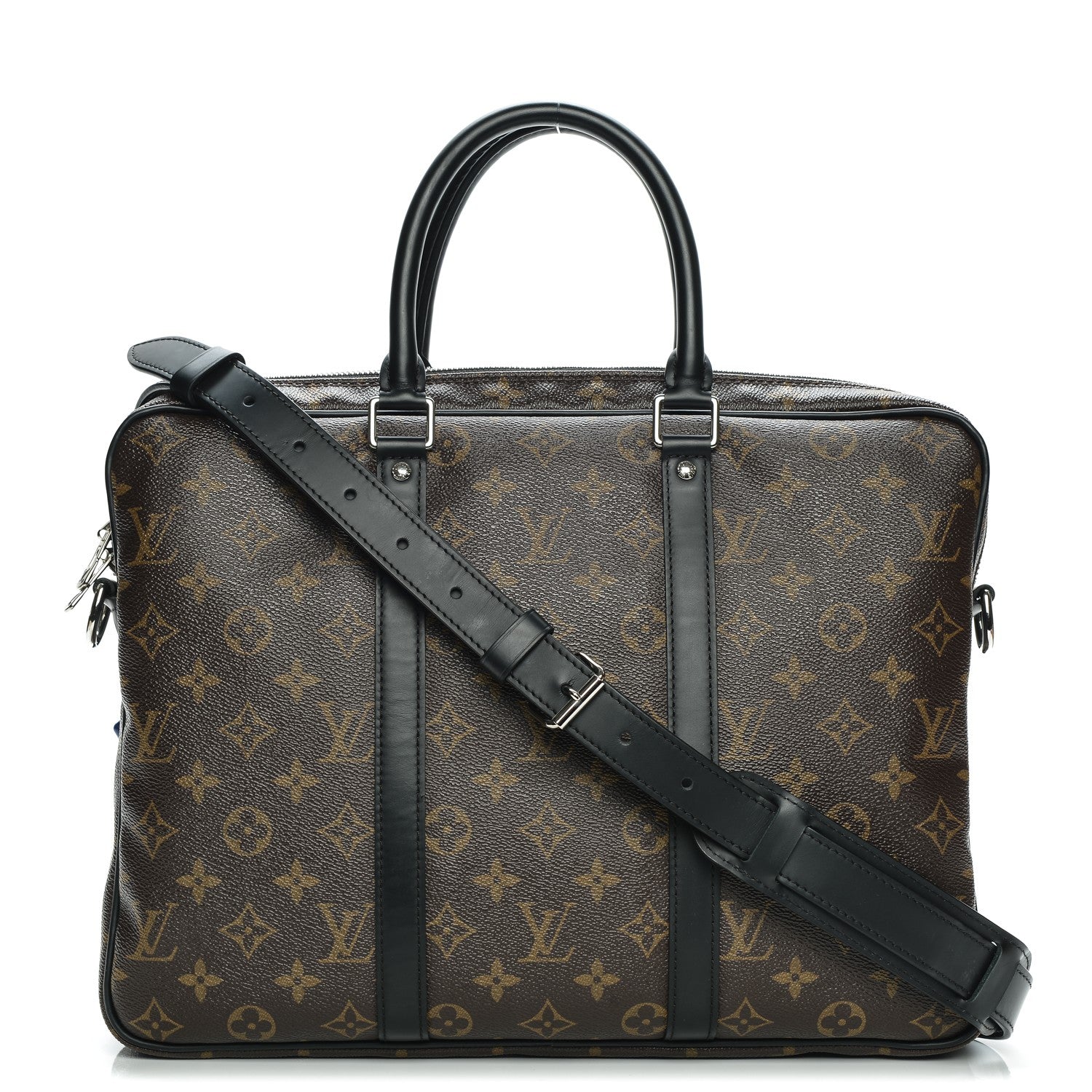 Louis Vuitton Monogram Macassar Porte-Documents Voyage PM 1 of 7
