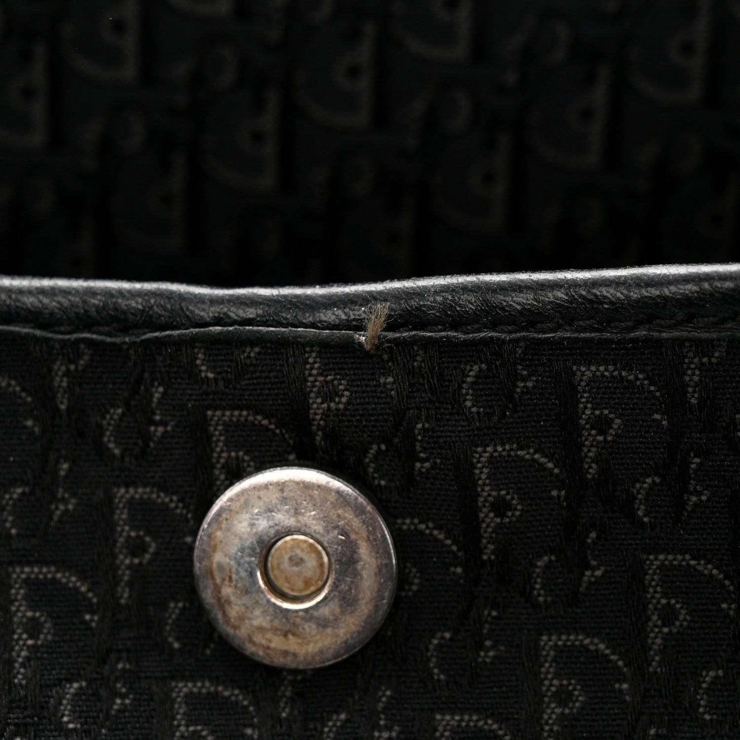 Christian Dior Canvas Trotter Tote Black 14 of 15