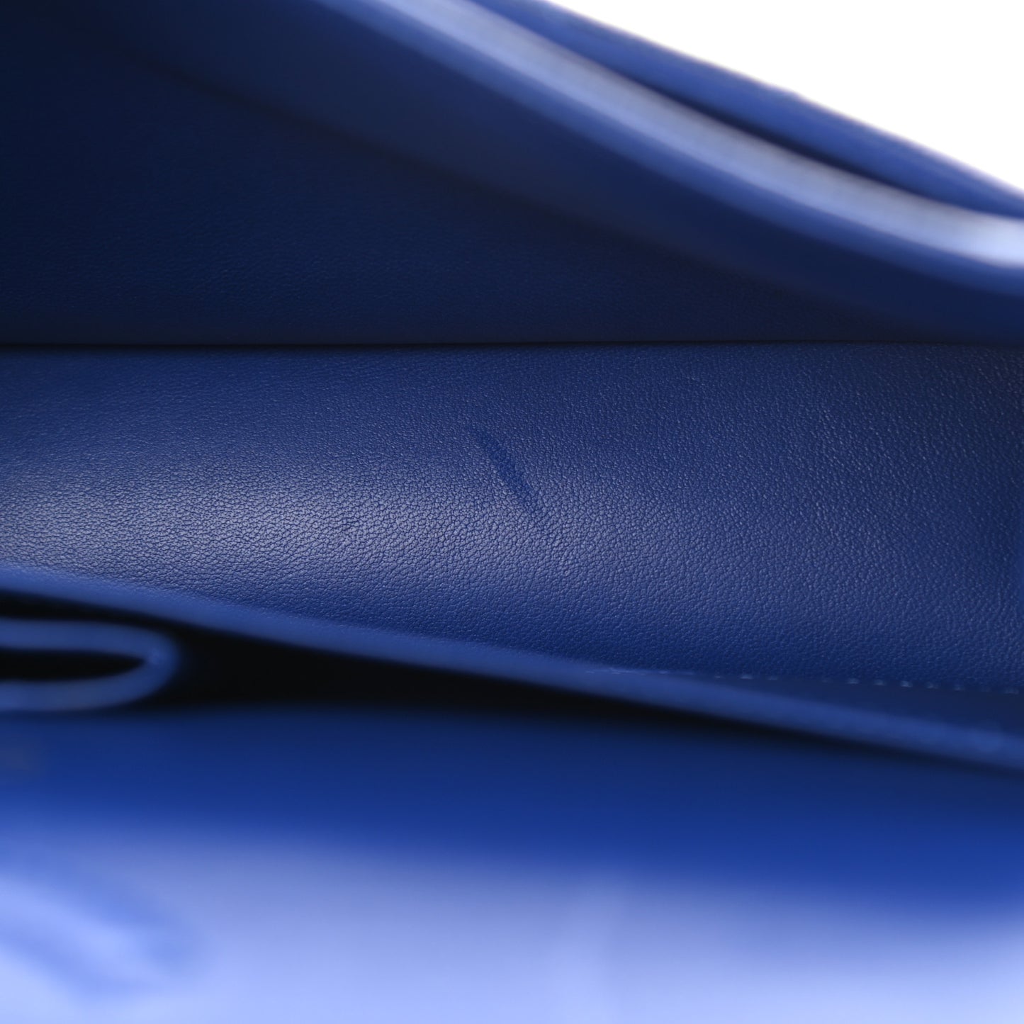 Caviar Quilted Medium Double Flap Blue