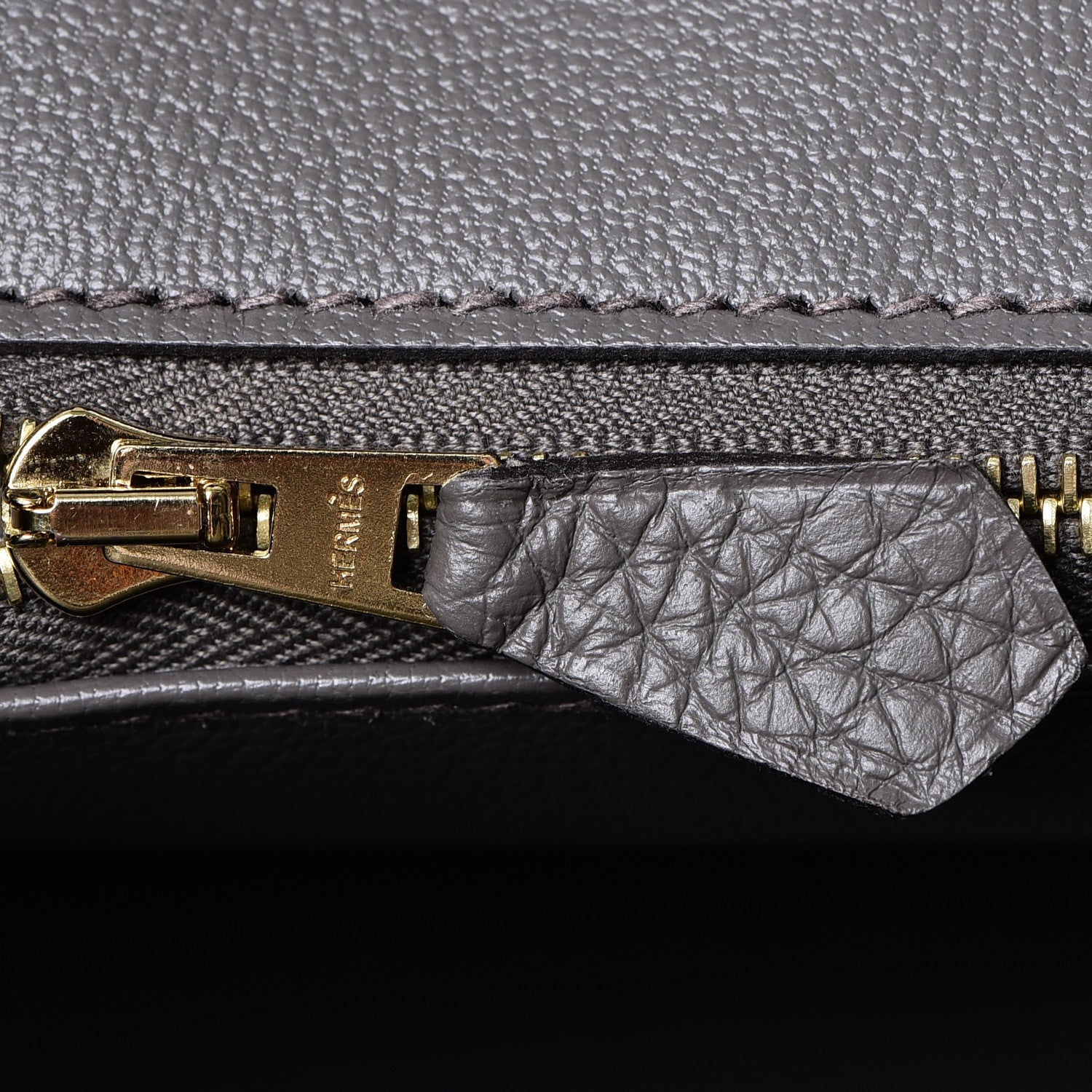 Hermes Taurillon Clemence Birkin 30 Etain 9 of 37
