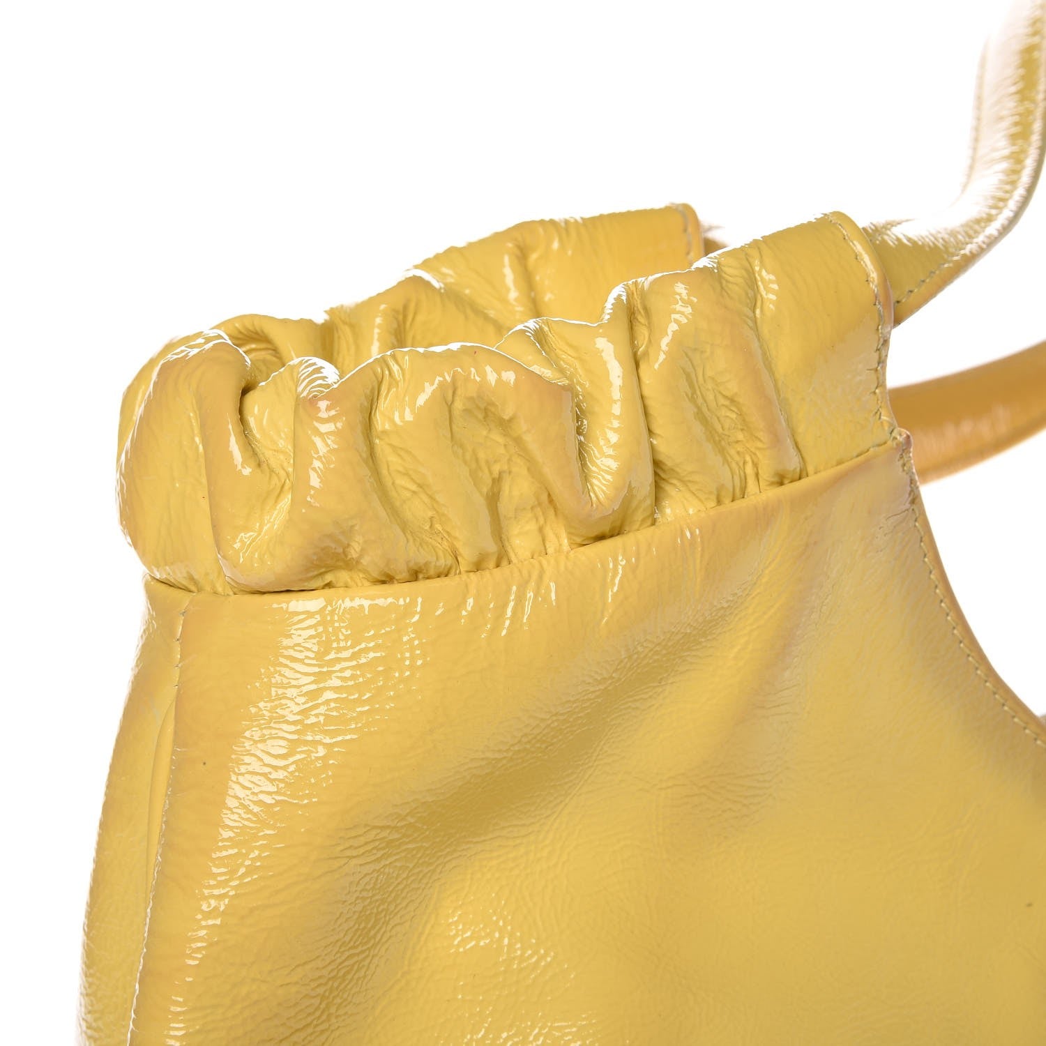 Saint Laurent Patent Belle de Jour Cabas Tote Yellow 13 of 16