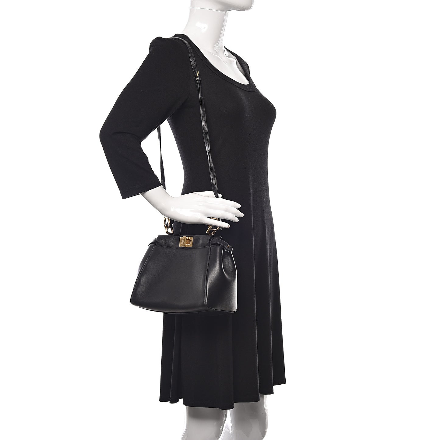 Nappa Mini Peekaboo Iconic Satchel Black