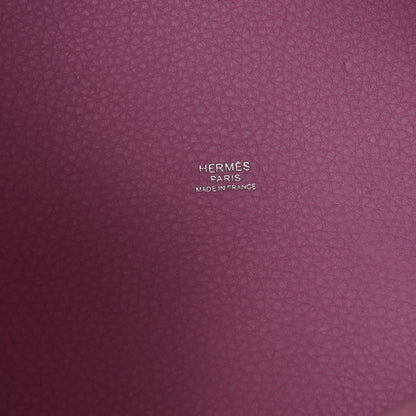 Hermes Taurillon Clemence Picotin Lock 22 MM Mauve Sylvestre 6 of 11