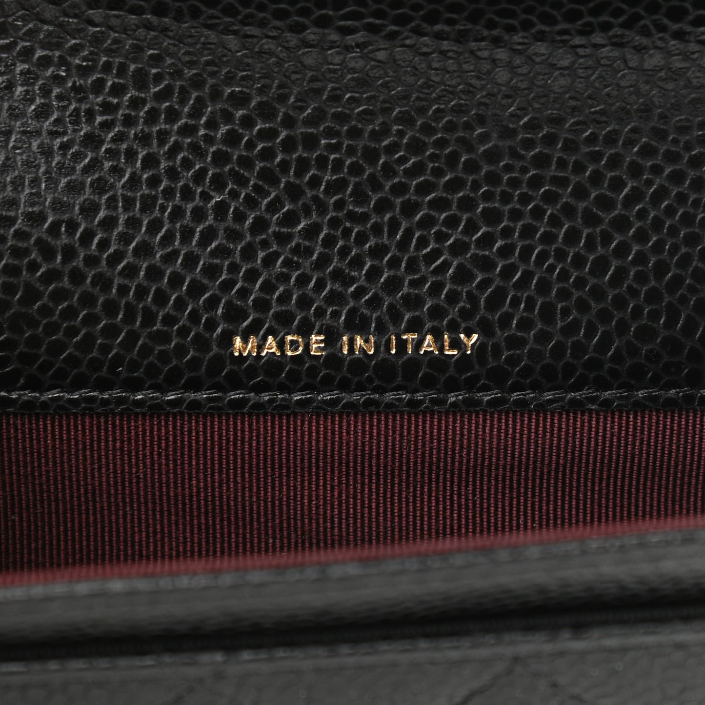 Caviar Quilted Flap Card Holder Wallet Black