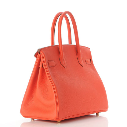 Hermes Togo Birkin 30 Capucine 3 of 31