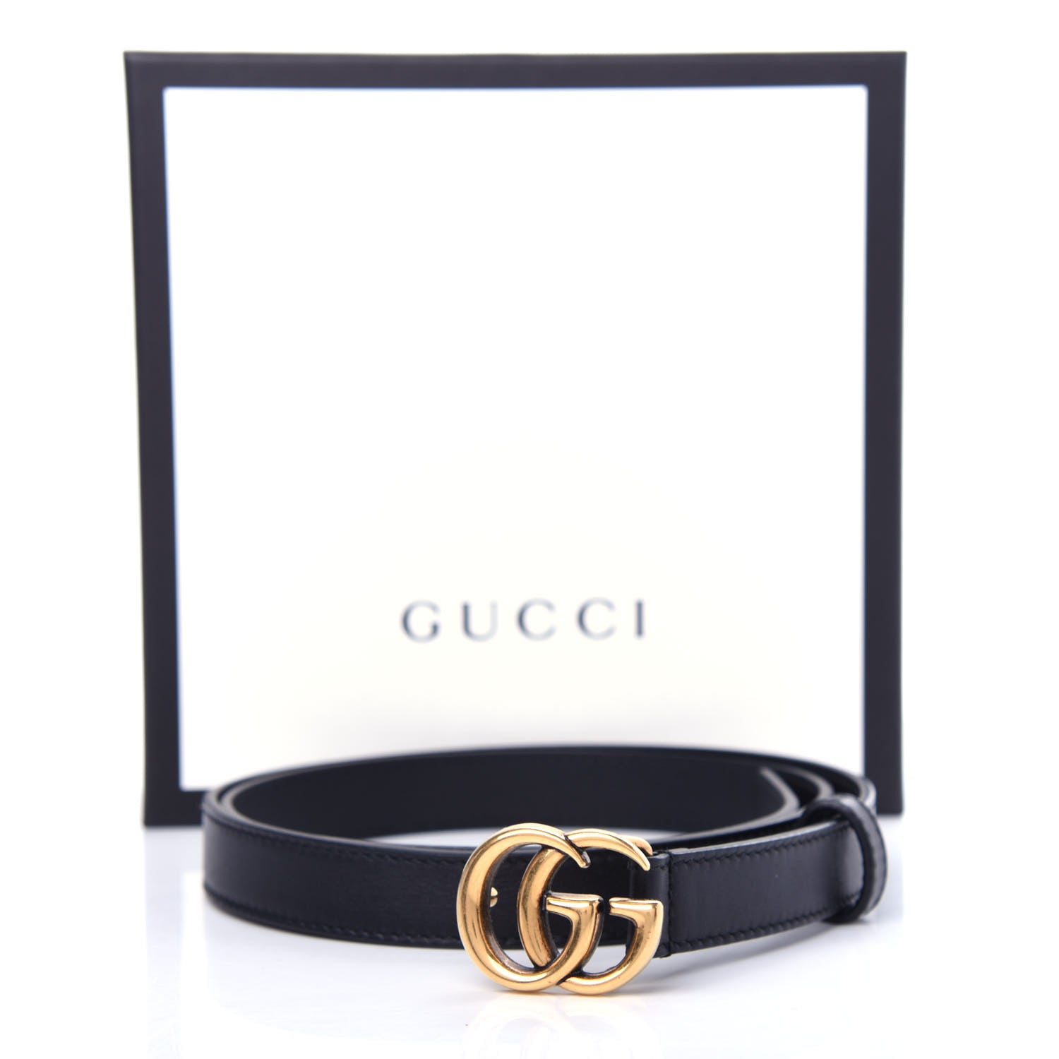 Gucci Calfskin Double G 20mm Belt 90 36 Black 6 of 6