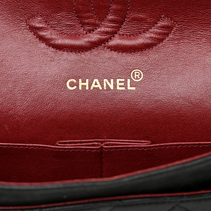 Chanel Lambskin Quilted Medium Double Flap Black 6 of 20