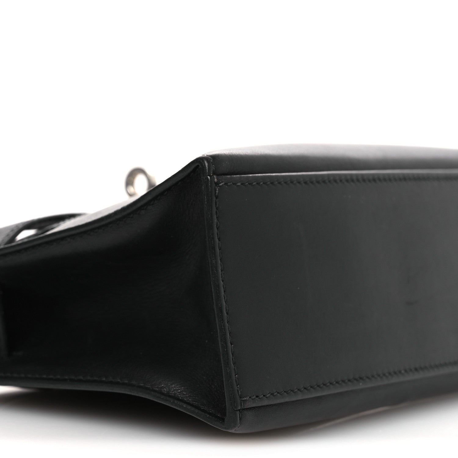 Hermes Box Kelly Pochette Clutch Black 9 of 12