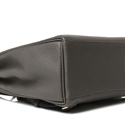 Hermes Taurillon Clemence Kelly Ado Backpack Etain 7 of 9