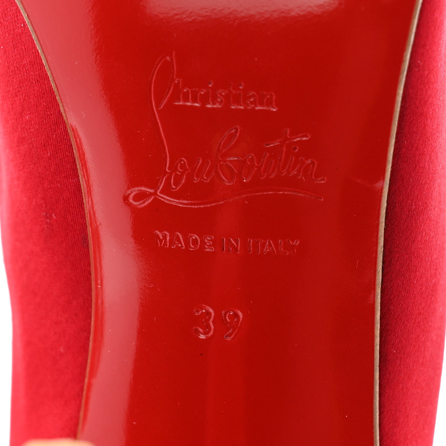 Crepe Satin Nooka 100 Pumps 39 Red