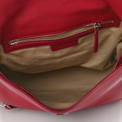 Givenchy Waxy Grained Calfskin Medium Pandora Pure Flap Bag Red 5 of 12