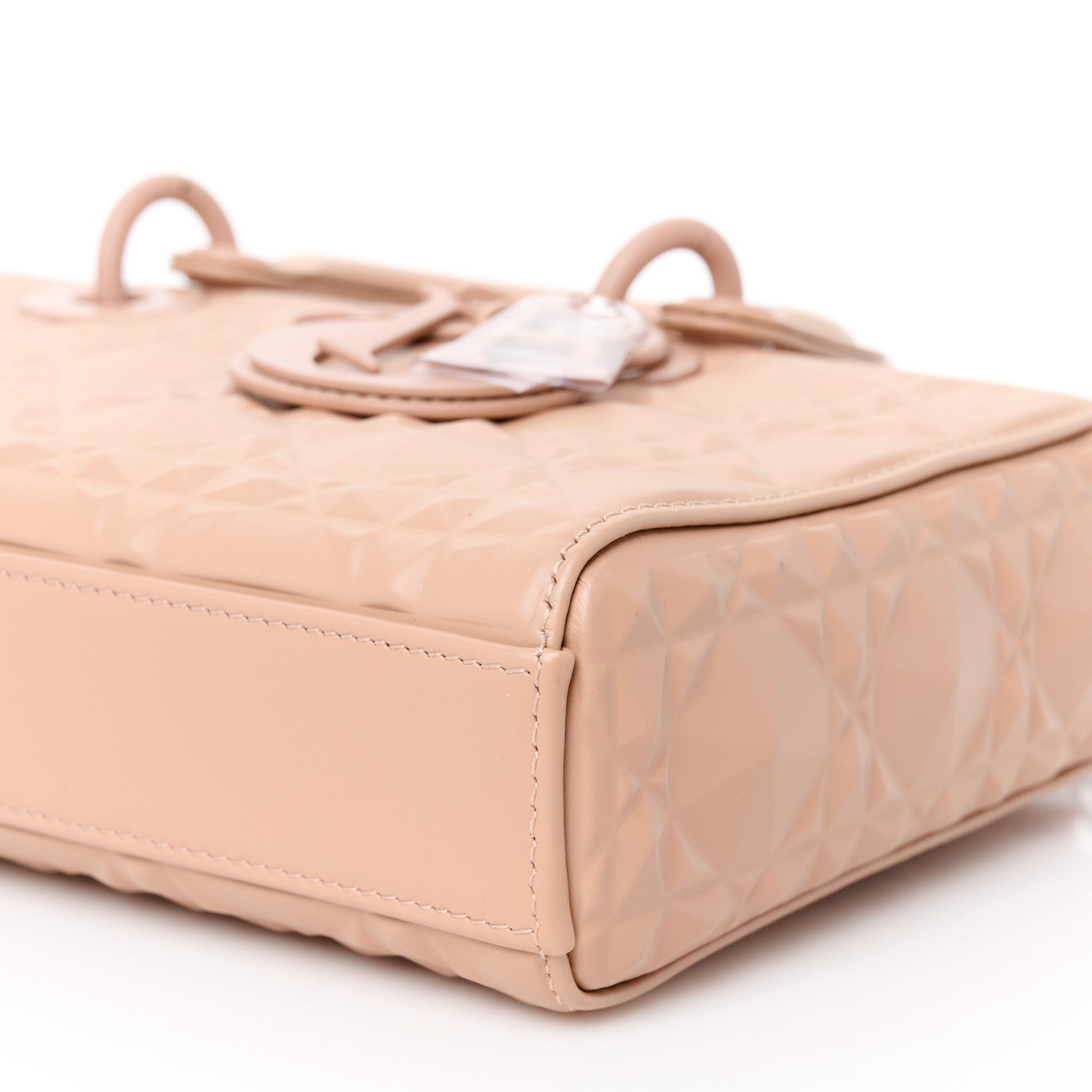 Christian Dior Calfskin Cannage Diamond Medium Lady D-Joy Rose Des Vents 10 of 10