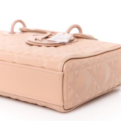 Christian Dior Calfskin Cannage Diamond Medium Lady D-Joy Rose Des Vents 10 of 10