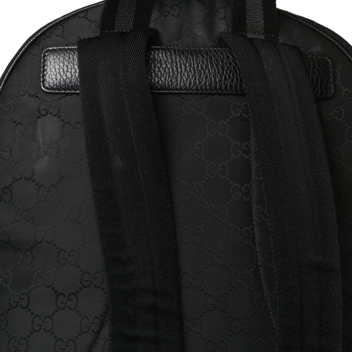 Nylon Monogram Slim Backpack Black
