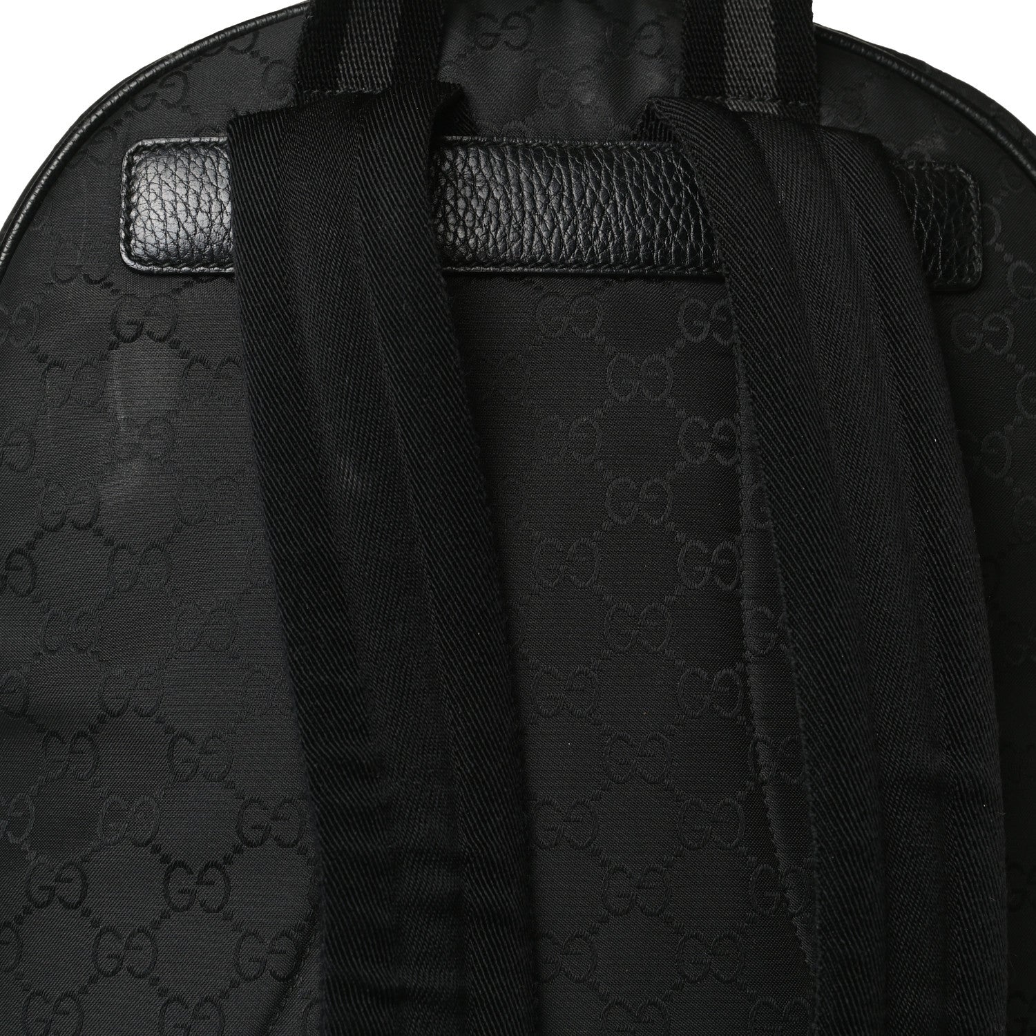 Gucci Nylon Monogram Slim Backpack Black 16 of 17