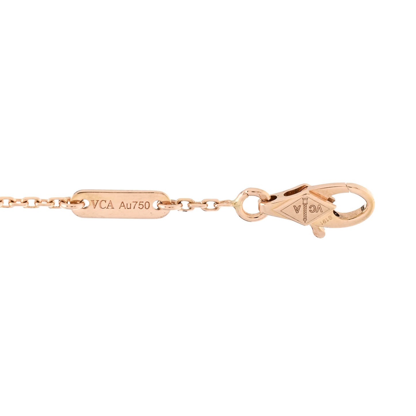 18K Rose Gold Carnelian Sweet Alhambra Bracelet