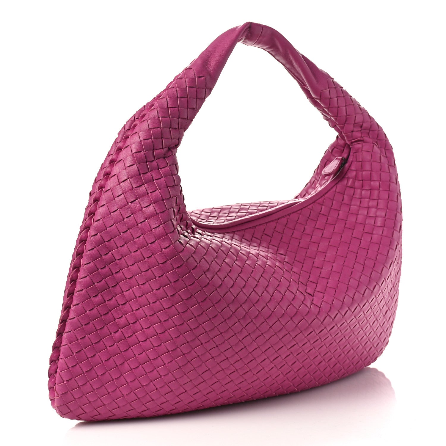 Bottega Veneta Nappa Intrecciato Large Veneta Hobo Rosa Shock