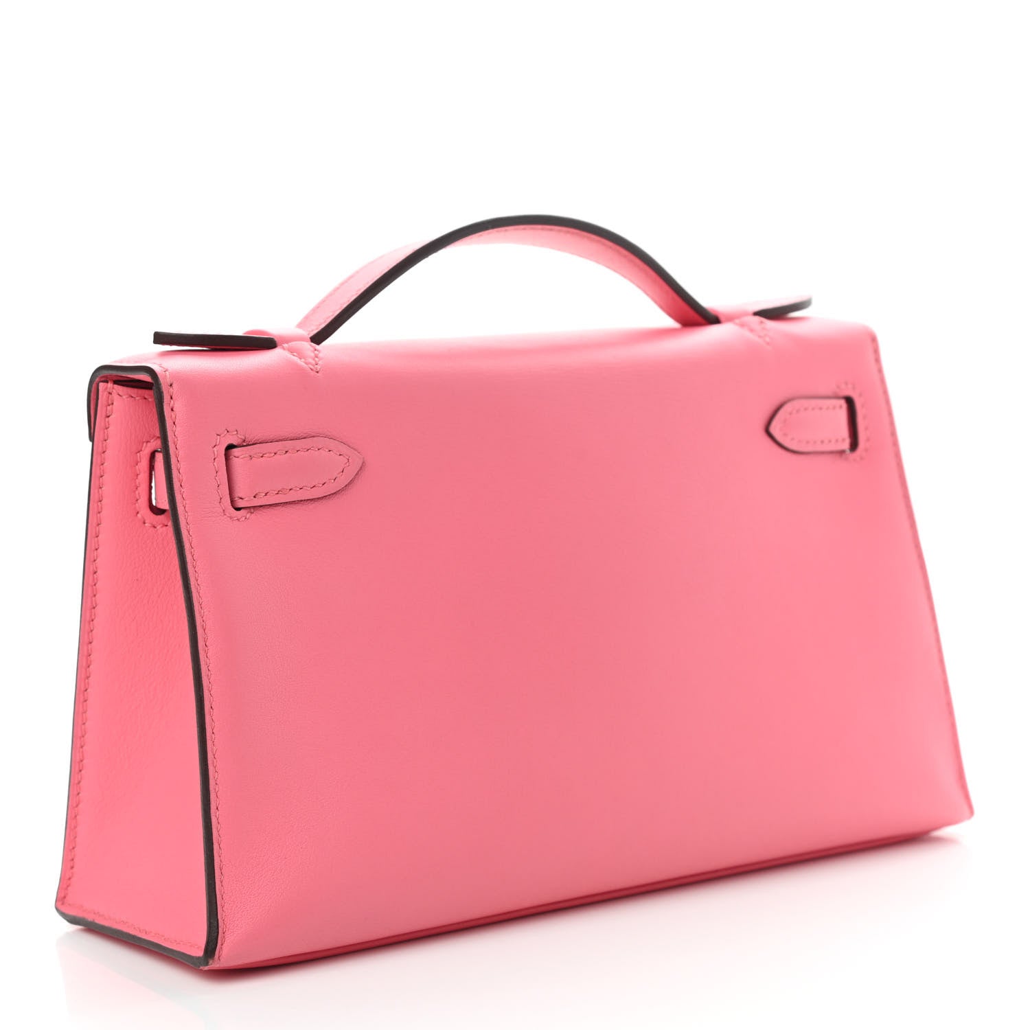 Hermes Swift Kelly Pochette Clutch Rose Azalee 2 of 7