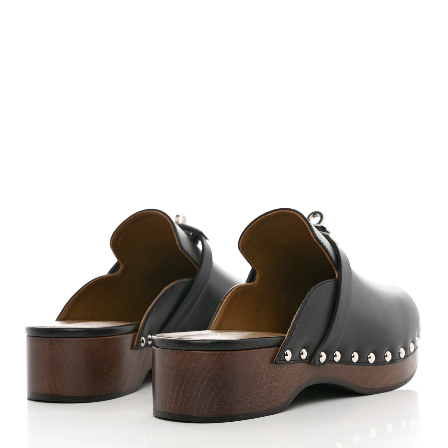 Calfskin Carlotta Mules 38 Black