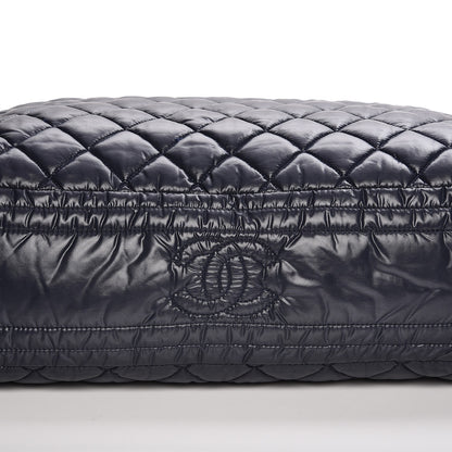 Chanel Nylon Quilted Coco Cocoon Hobo Dark Blue 10 of 10