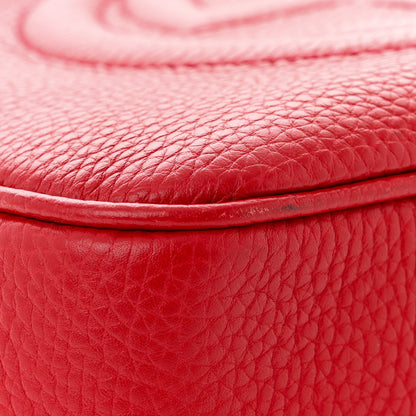 Gucci Pebbled Calfskin Small Soho Disco Bag Vibrant Red 11 of 13