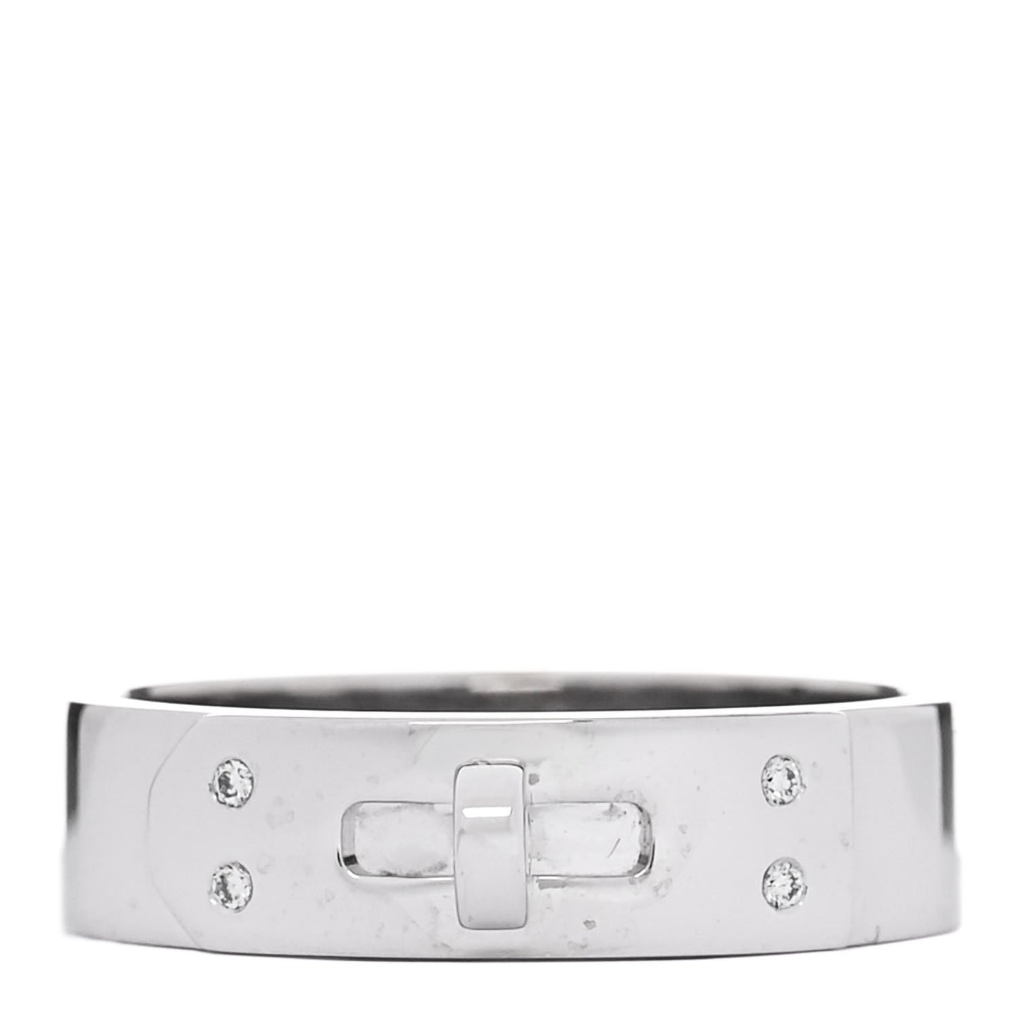 18K White Gold Diamond PM Kelly Ring 53 6.5