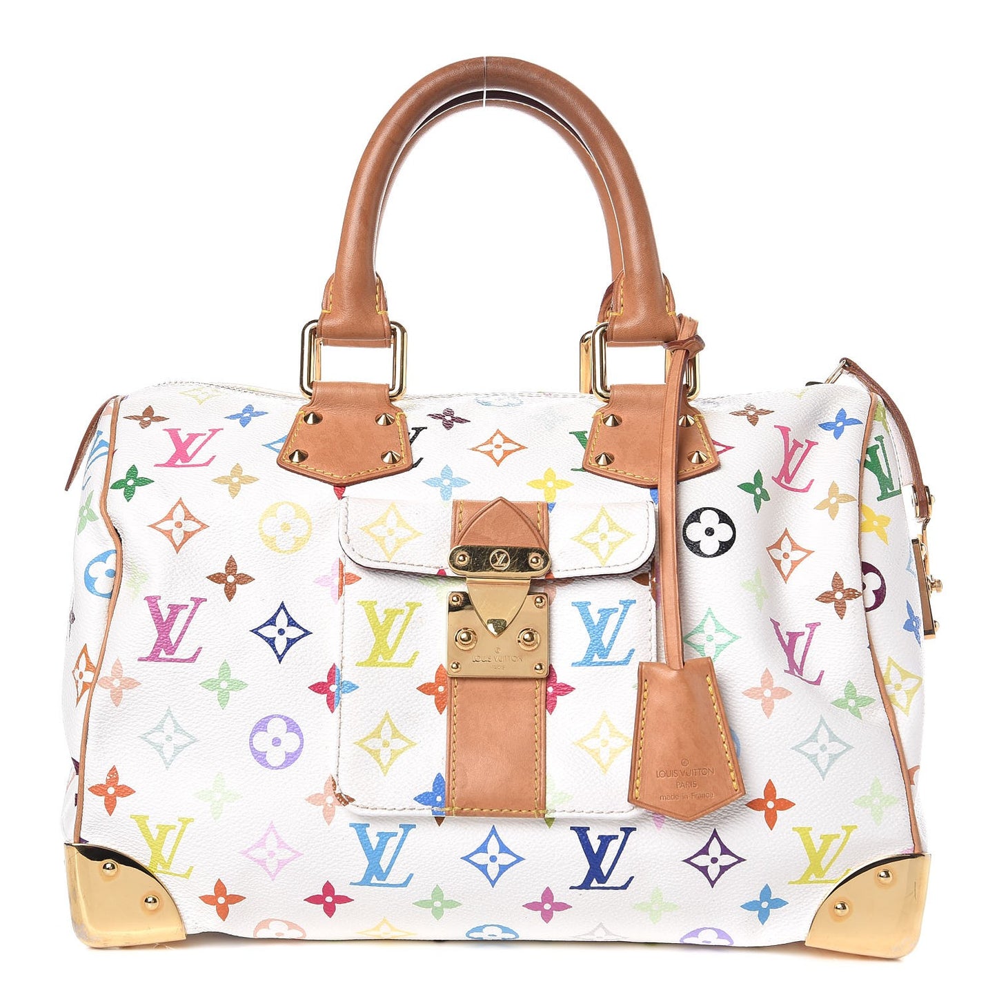 Monogram Multicolor Speedy 30 White