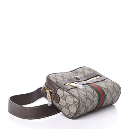 Gucci GG Supreme Monogram Web Small Ophidia Belt Bag 85 34 Dark Brown 4 of 9