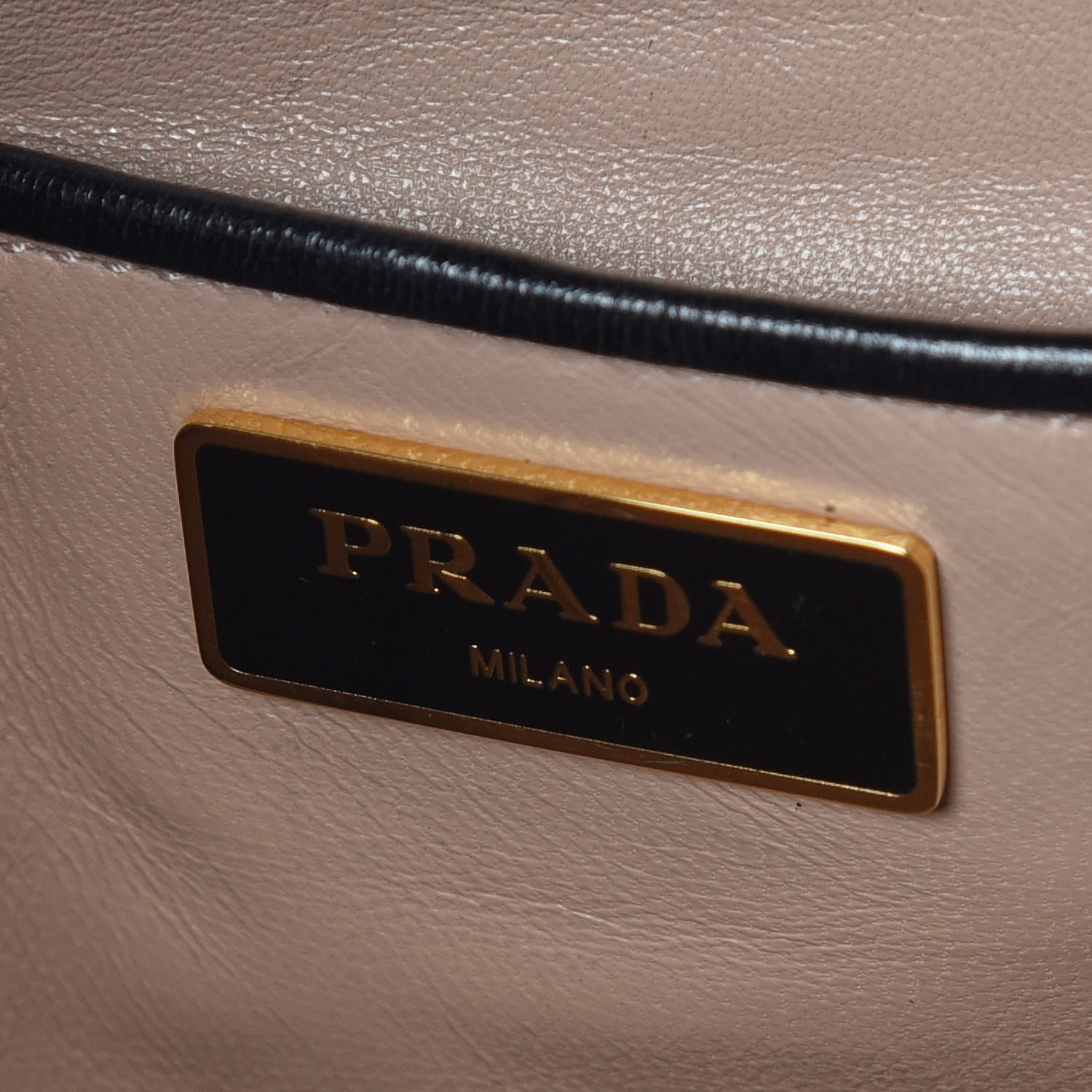 Prada Nappa Gaufre Flap Bag Black 8 of 10