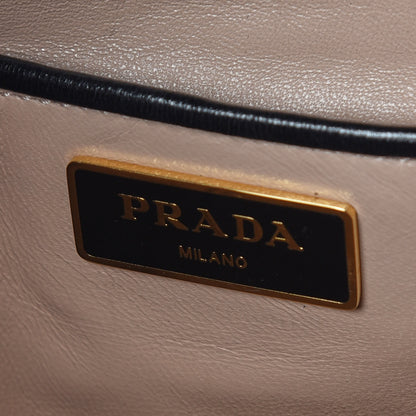 Prada Nappa Gaufre Flap Bag Black 8 of 10