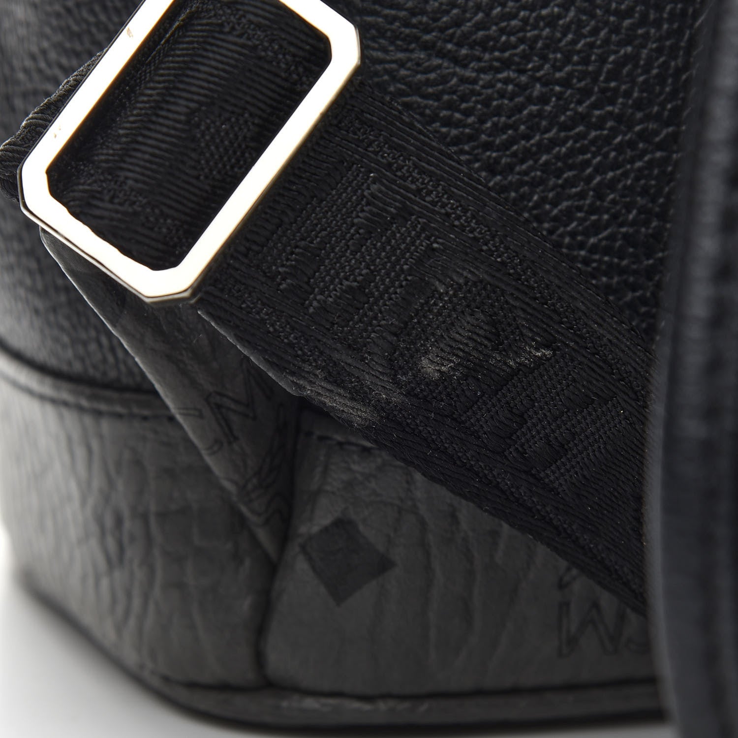 MCM Grained Calfskin Visetos Small Stark Backpack Black 6 of 10