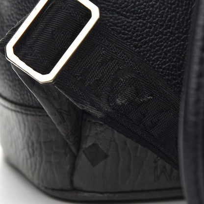 MCM Grained Calfskin Visetos Small Stark Backpack Black 6 of 10