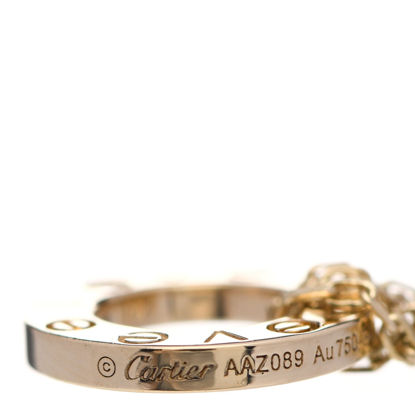 18K Yellow Gold Diamond LOVE Bracelet