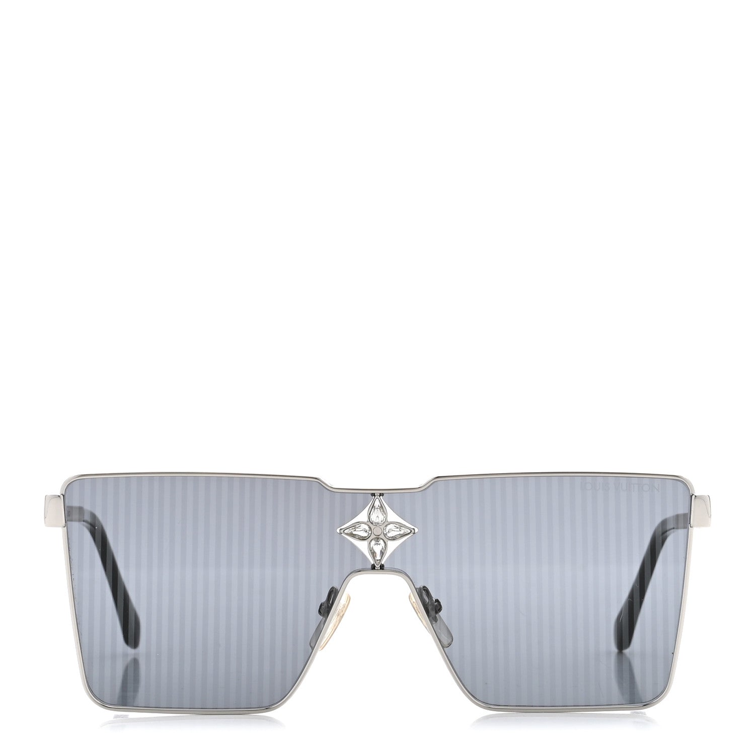 Louis Vuitton Metal Swarovski Crystal Cyclone Sunglasses Z1815U